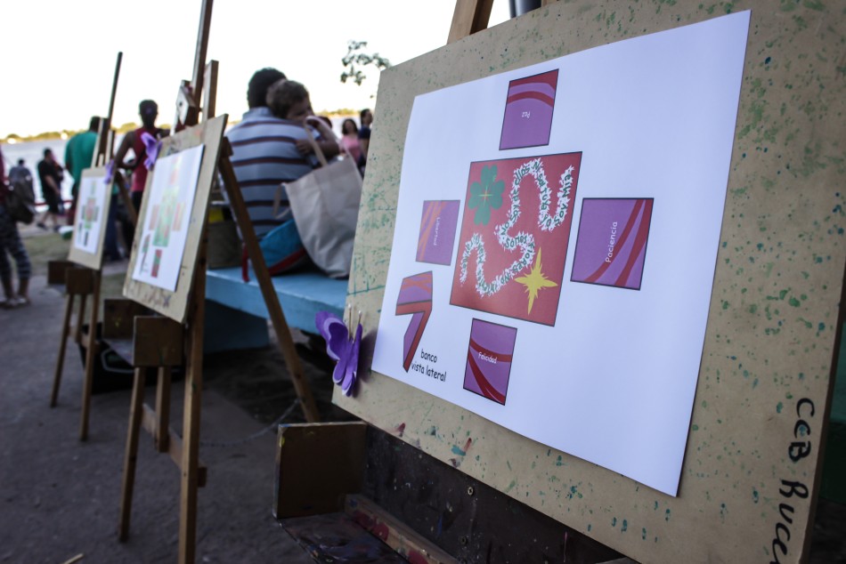 115743 | Inauguración de la intervención artística en la Rambla Catalunya - Alumnos Nueva Oportunidad Bº Santa Lucía
