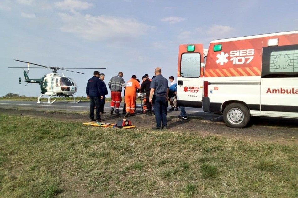 157572 | Operativo sanitario tras siniestro vial en la autopista -