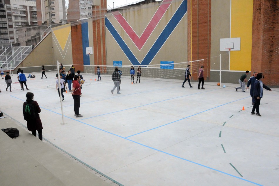 161010 | Inauguración obras playon Plaza de la Cooperación - Chiara Cucurullo. Subsecretaría de Comunicación Social