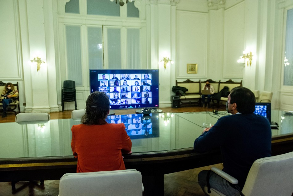 307656 | Leone y Cantore durante la Reunión - Juan Pablo Allegue