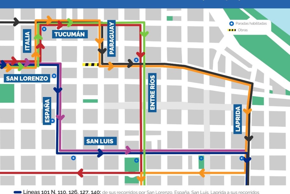 374434 | Mapa desvíos San Lorenzo -