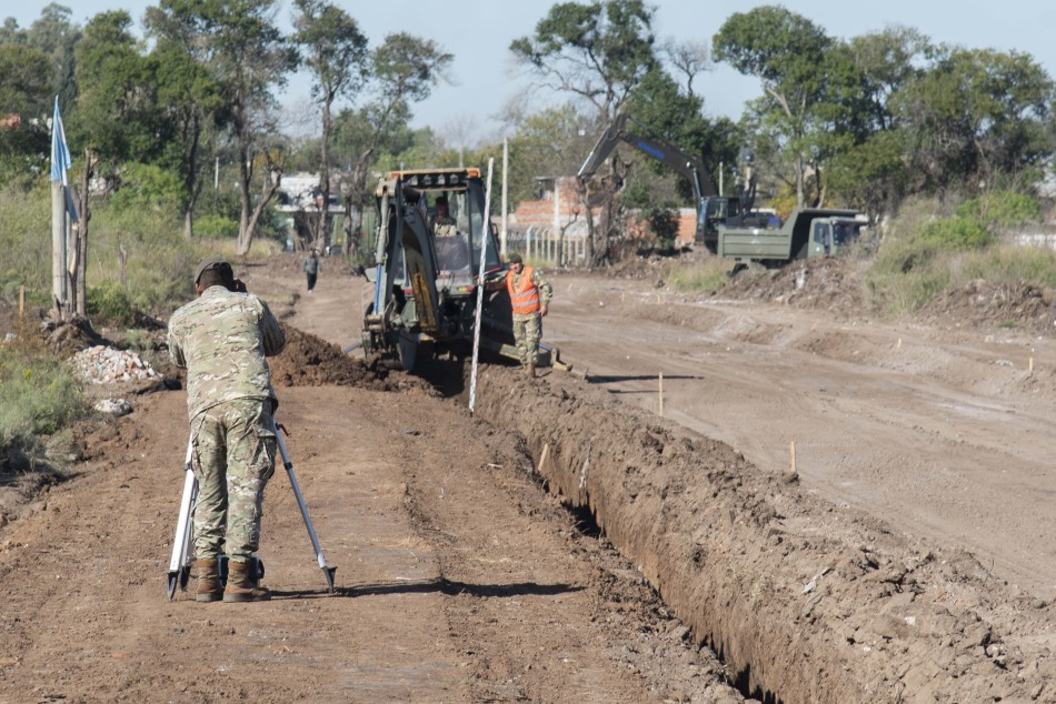 418662 | Recorrida por las obras que se ejecutan con el ejército en Tío Rolo - Subsecretaría de Comunicación Social (Silvio Moriconi)
