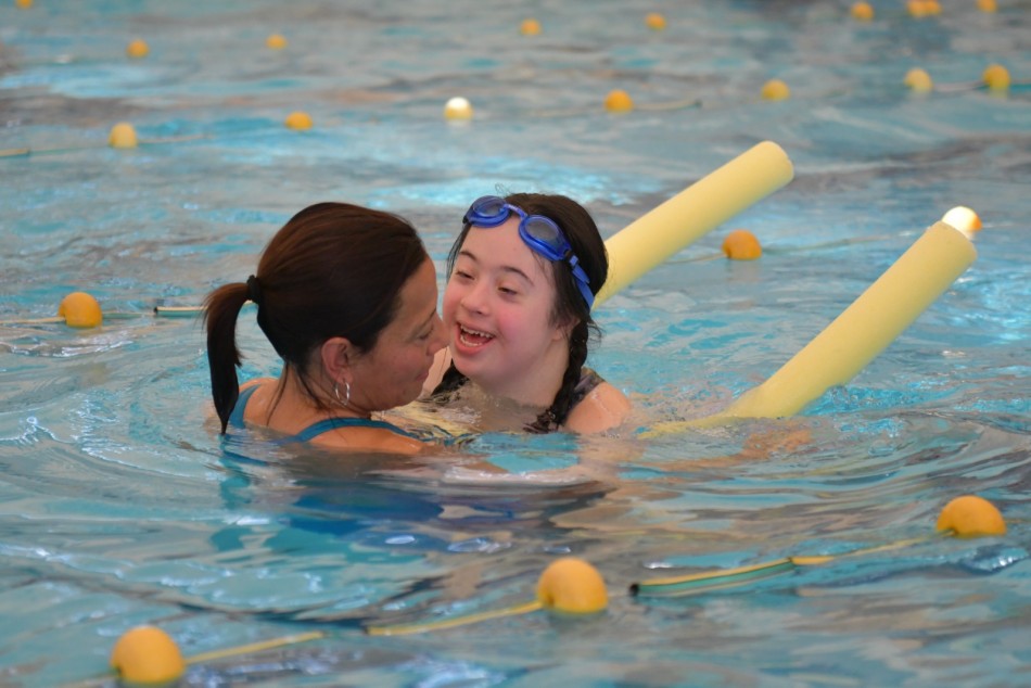 448066 | Se realizaron pruebas adaptadas y juegos acuáticos de natación - Mariela Aronna - Secretaría de Deporte y Turismo
