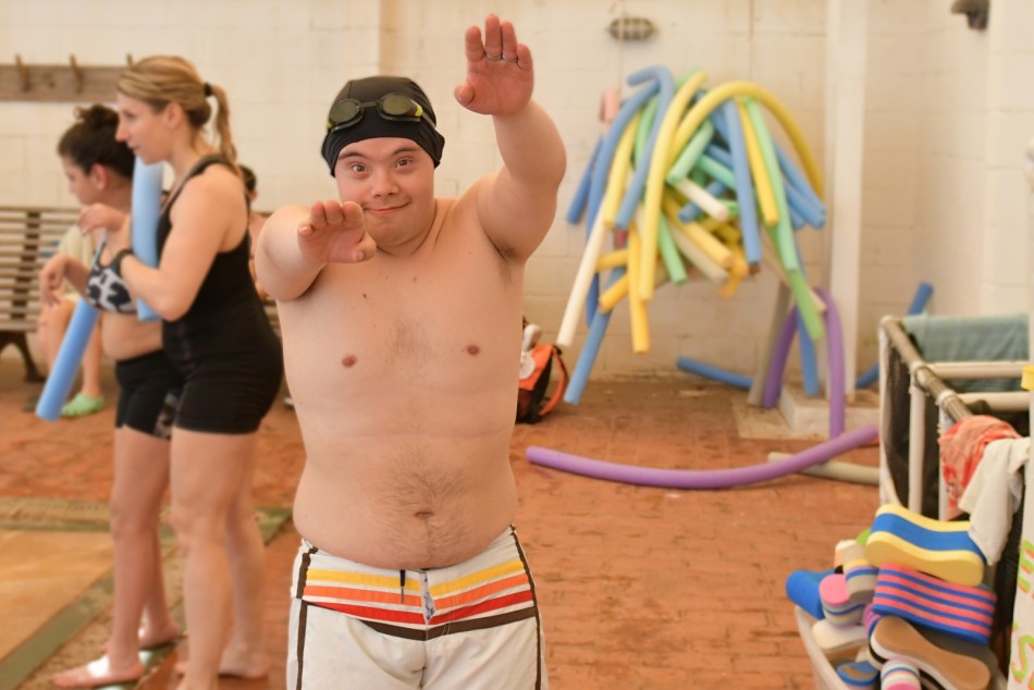 448068 | Se realizaron pruebas adaptadas y juegos acuáticos de natación - Mariela Aronna - Secretaría de Deporte y Turismo